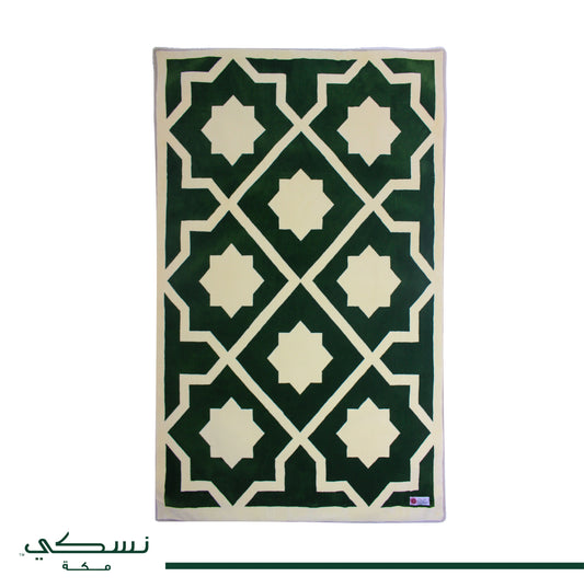 Al Atheer Padded Prayer Mat Green - Nusuki SA
