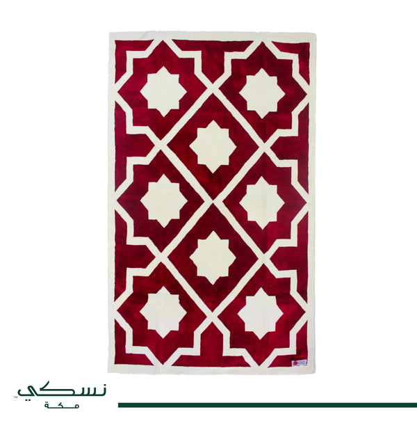 Al Atheer Padded Prayer Mat Red - Nusuki Saudi Arabia