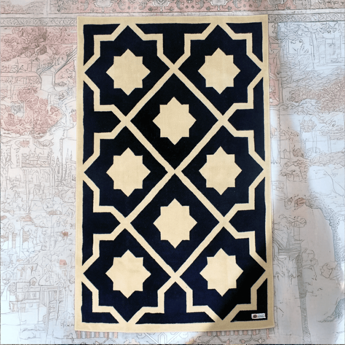 Al Atheer Prayer Mat Dark Blue - Nusuki Saudi Arabia