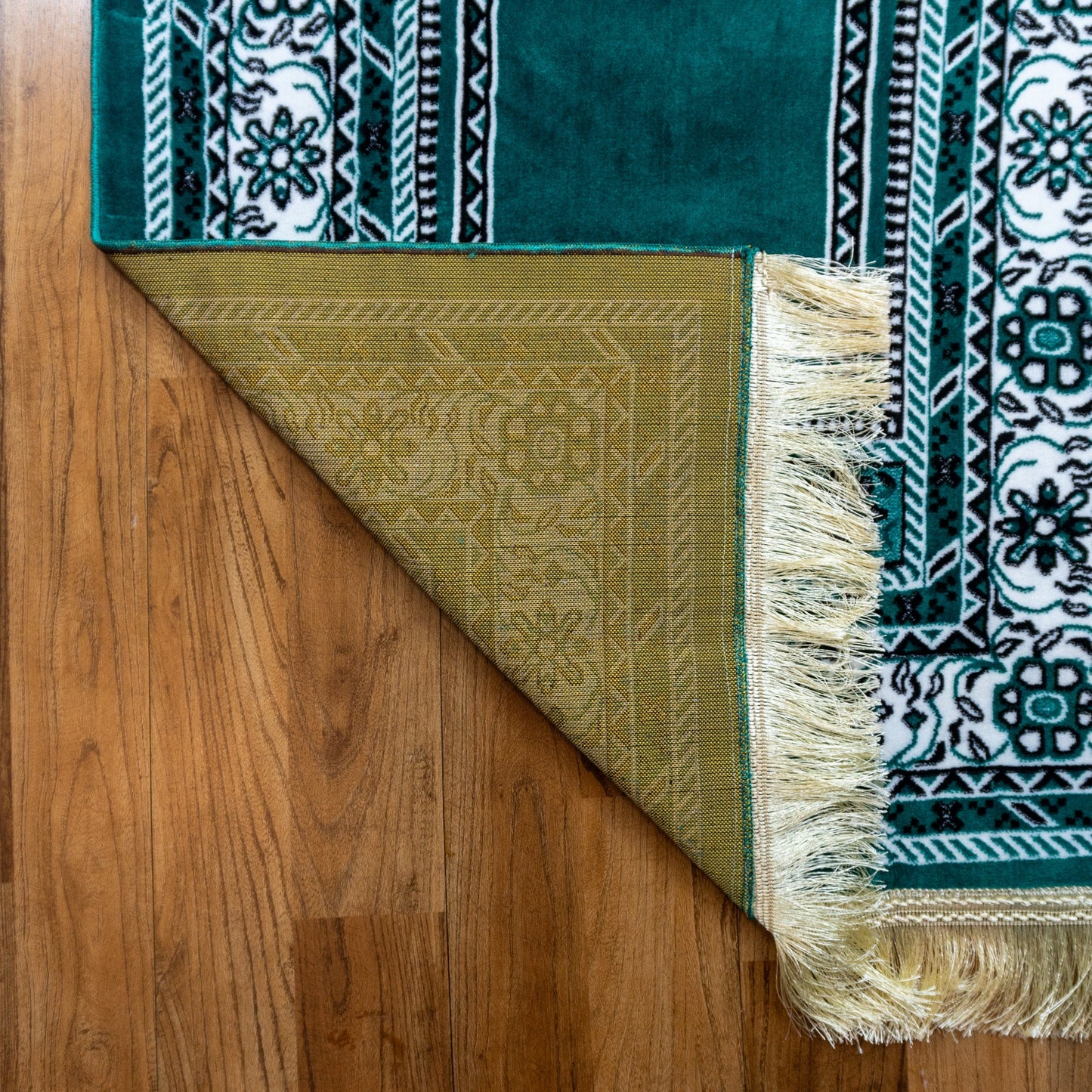 Al - Fusaifesa Prayer Mat Green - Nusuki SA