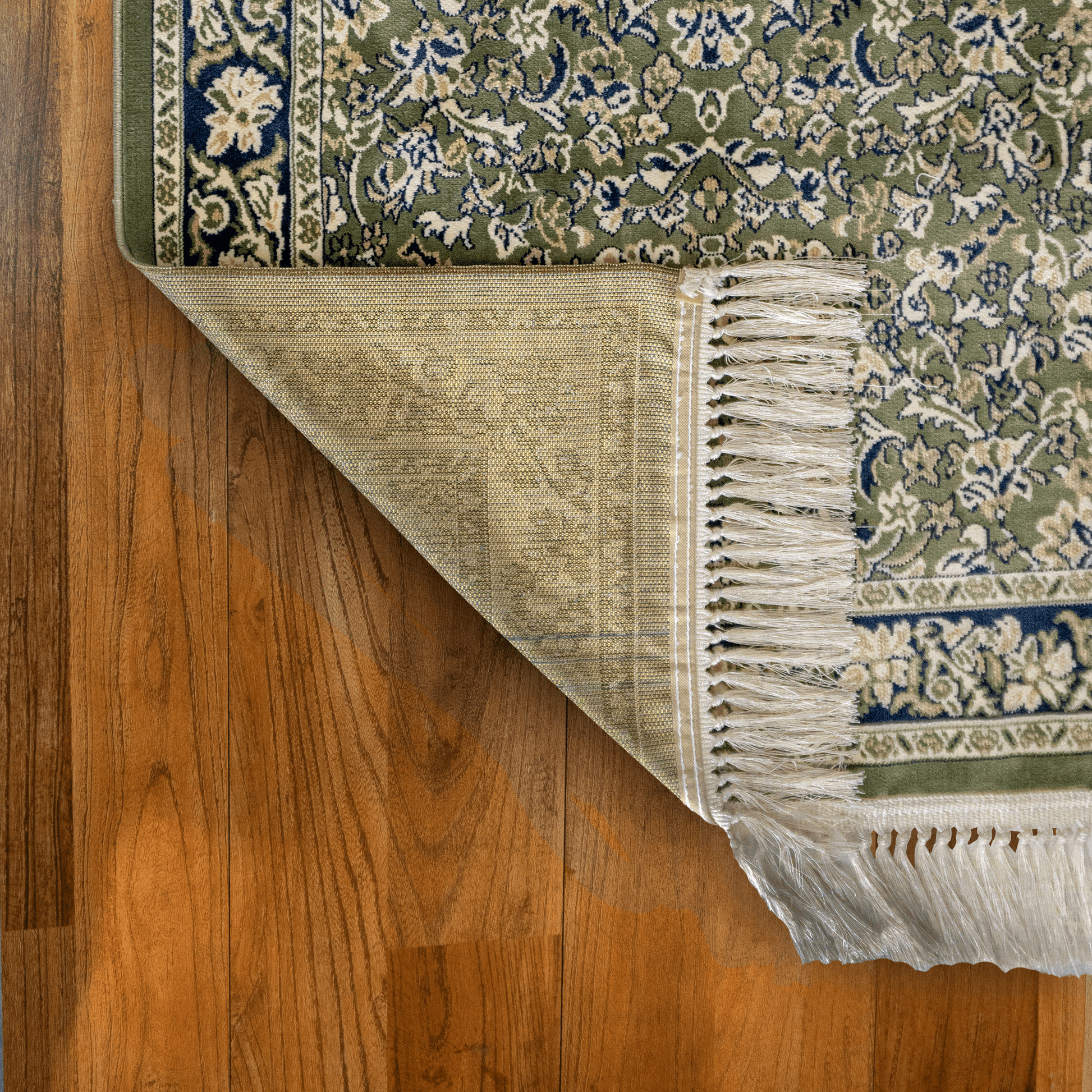 Al Haram Al Makki Prayer Mat Green (XL) with Handbag - Nusuki SA