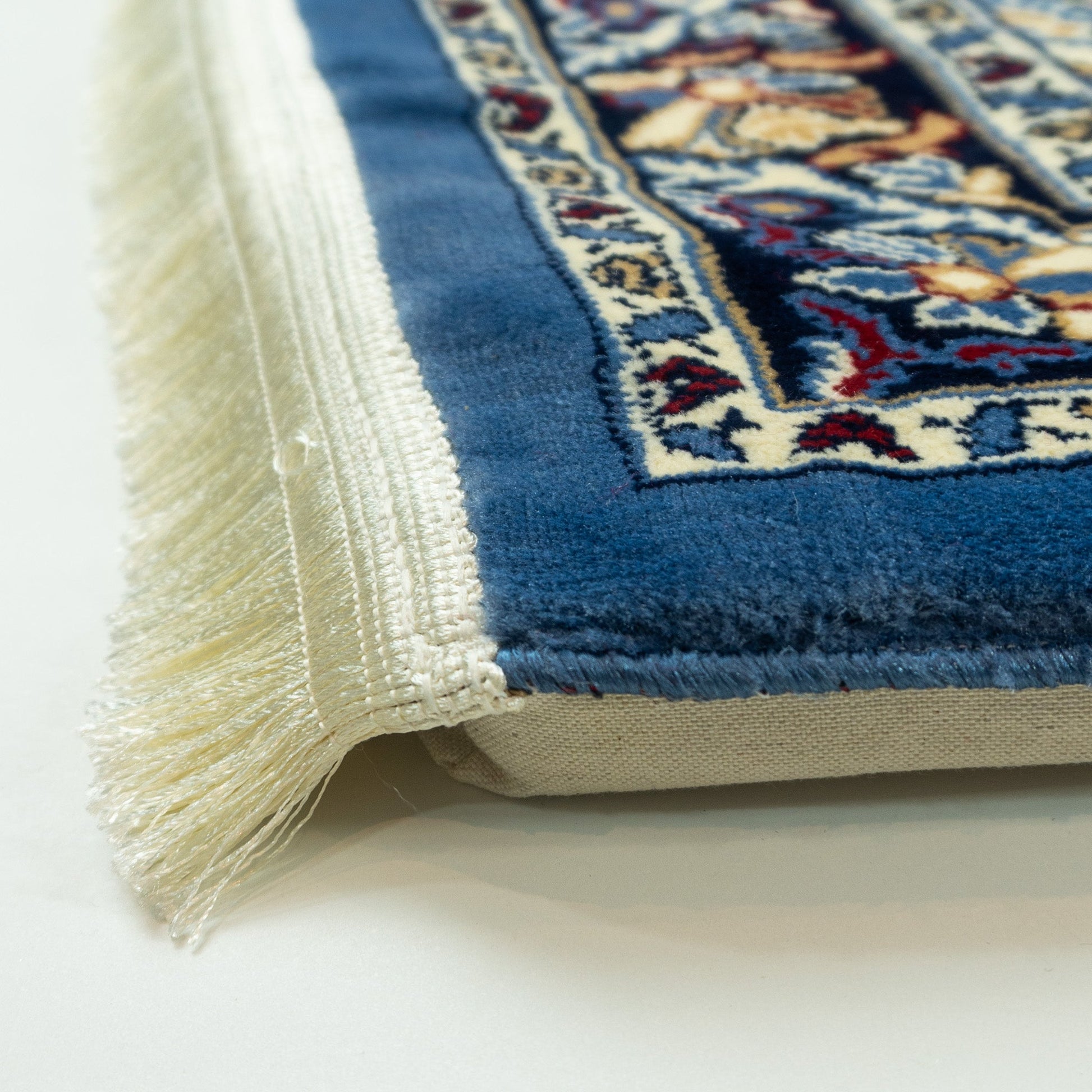 Al Haram Memory Foam Prayer Mat Blue - Nusuki SA