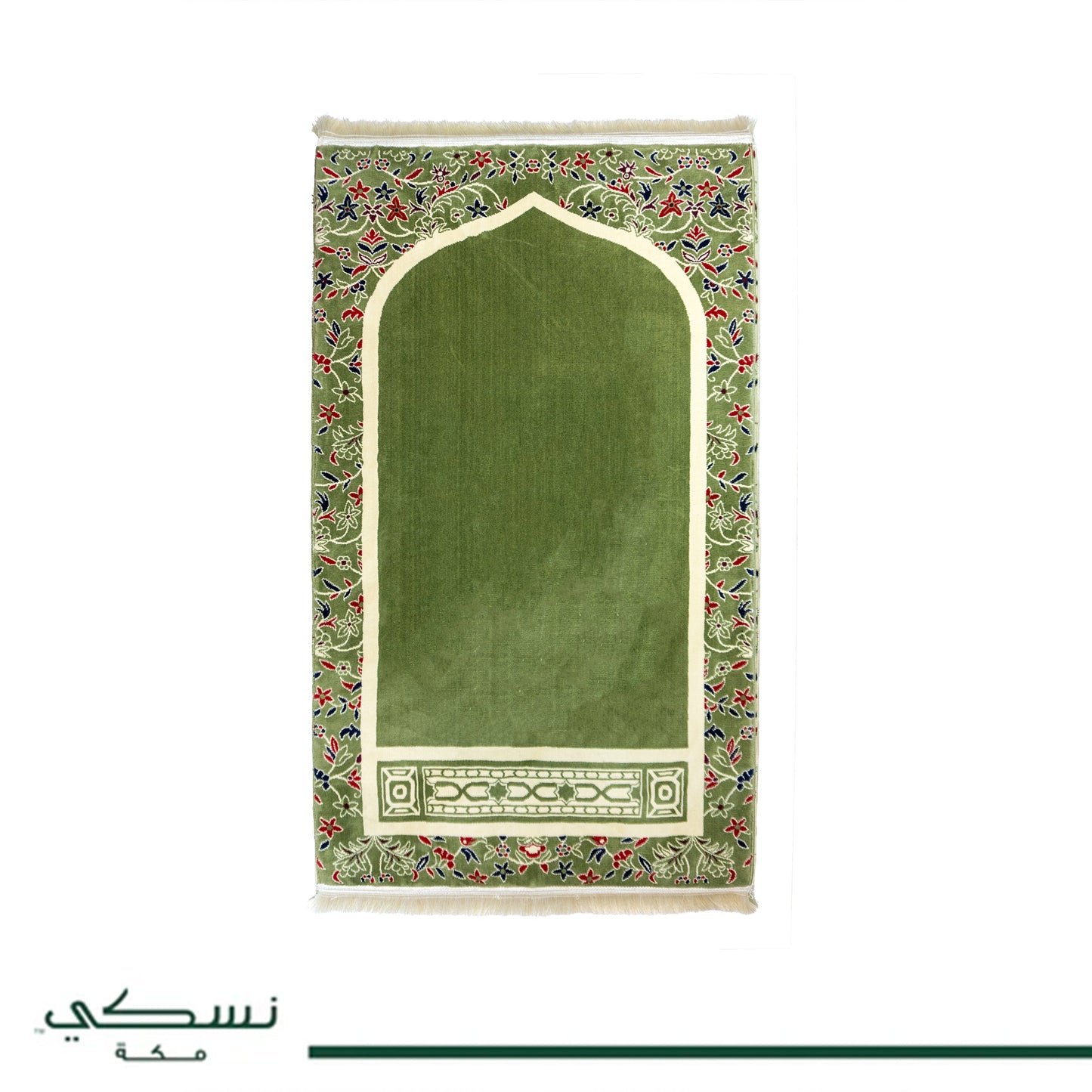 Al Imam Memory Foam Prayer Mat Green - Nusuki SA