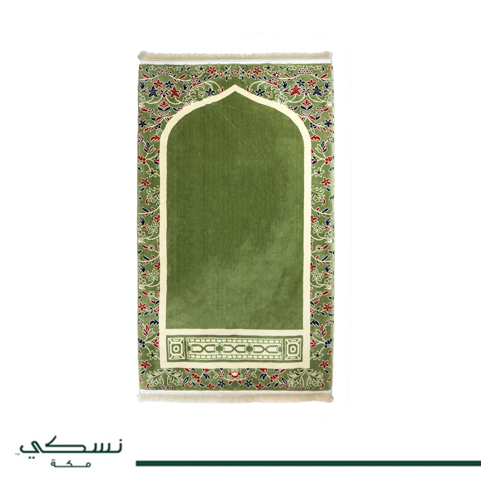 Al Imam Memory Foam Prayer Mat Green - Nusuki SA