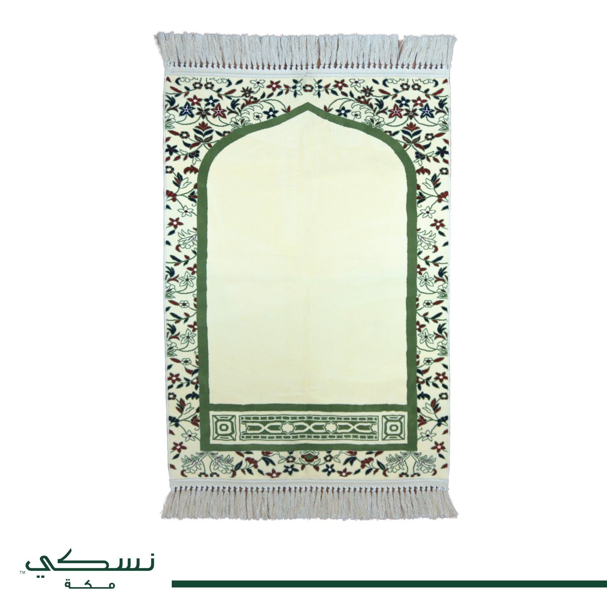 Al Imam Prayer Mat Beige with Handbag - Nusuki SA