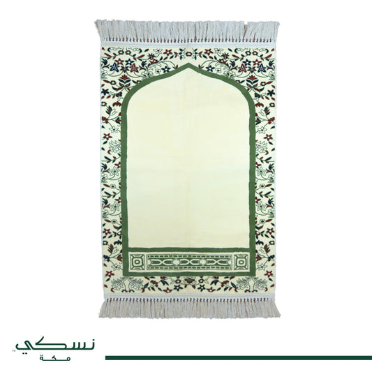 Al Imam Prayer Mat Beige with Handbag - Nusuki SA