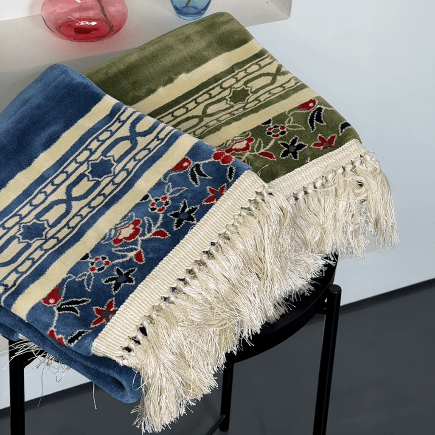 Al Imam Prayer Mat Blue with Handbag - Nusuki SA