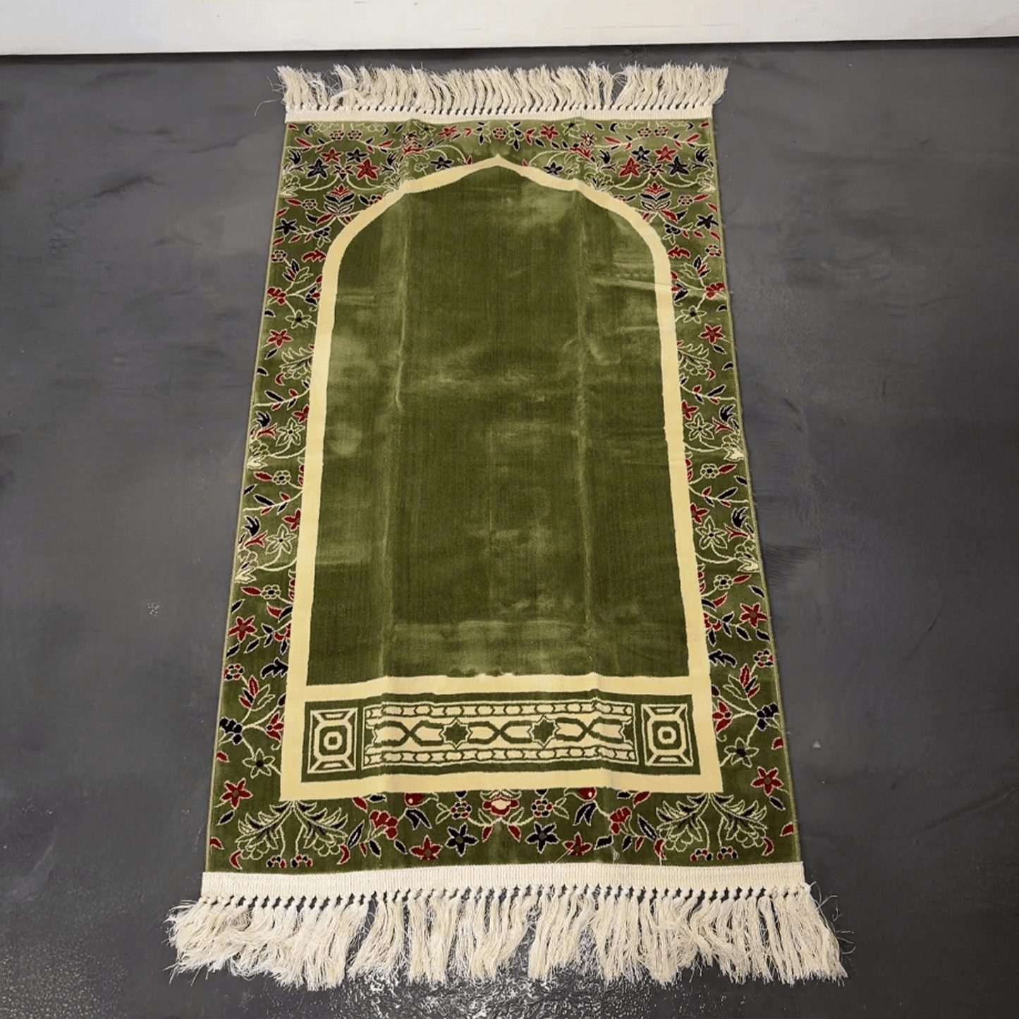Al Imam Prayer Mat Green with Handbag - Nusuki SA