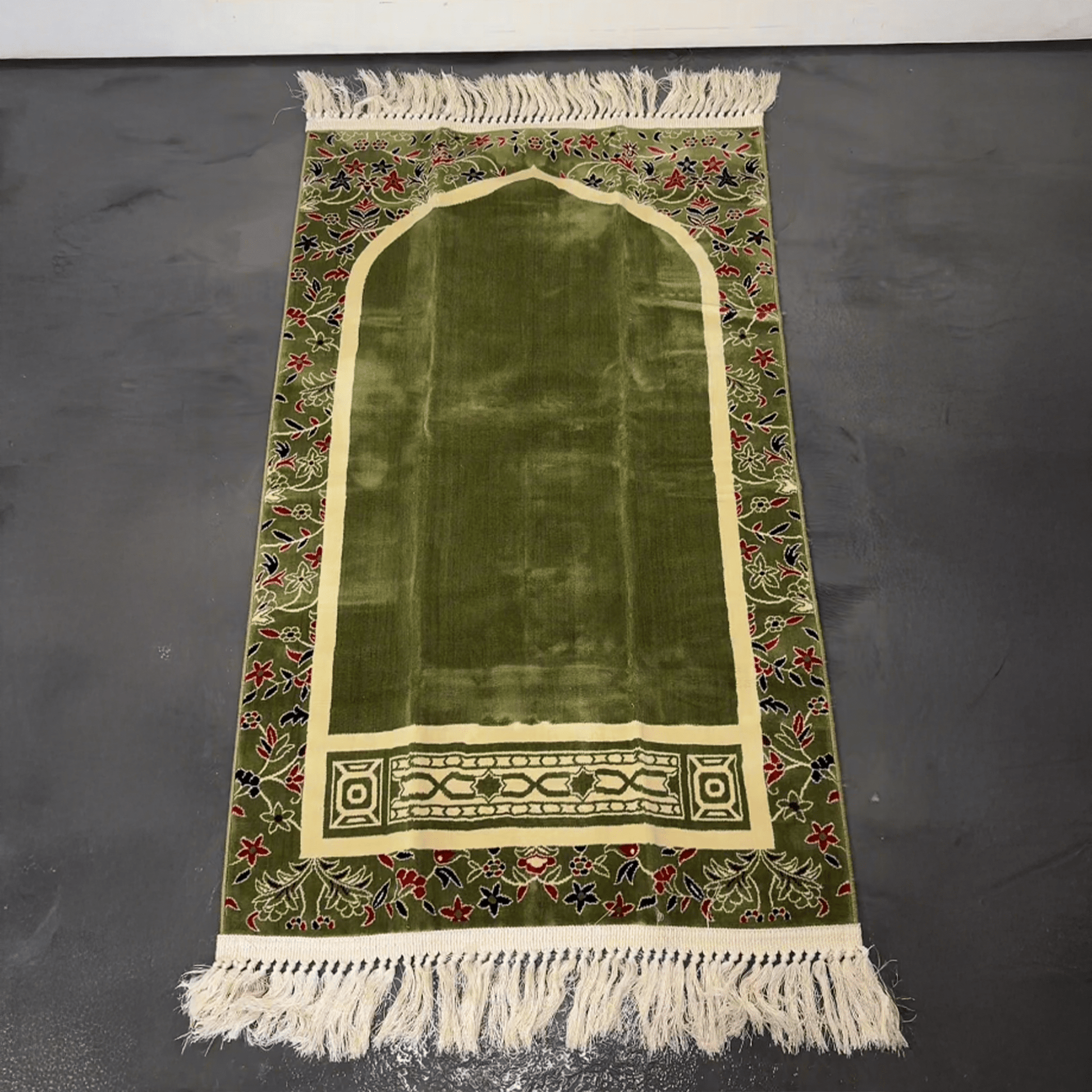 Al Imam Prayer Mat Green with Handbag - Nusuki SA