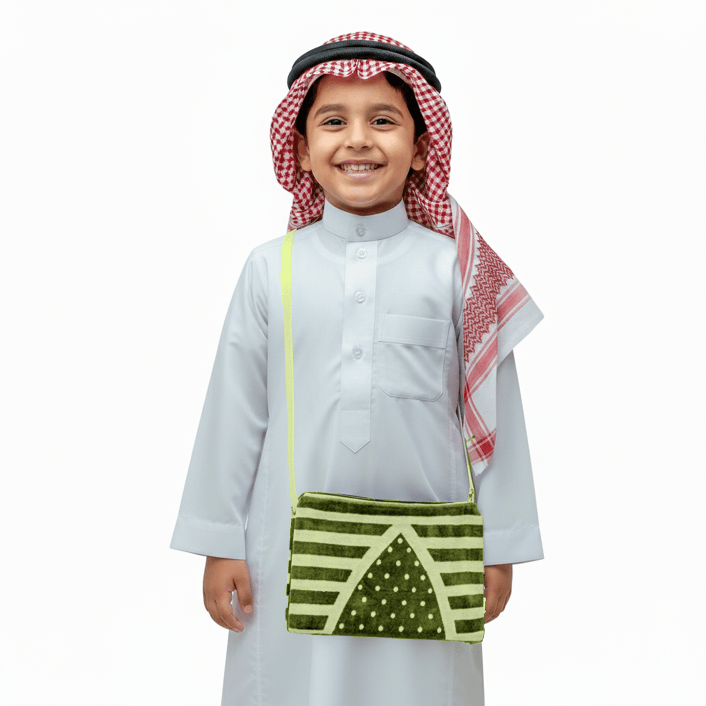 Al Madina Kids Set - Olive Green - Nusuki SA