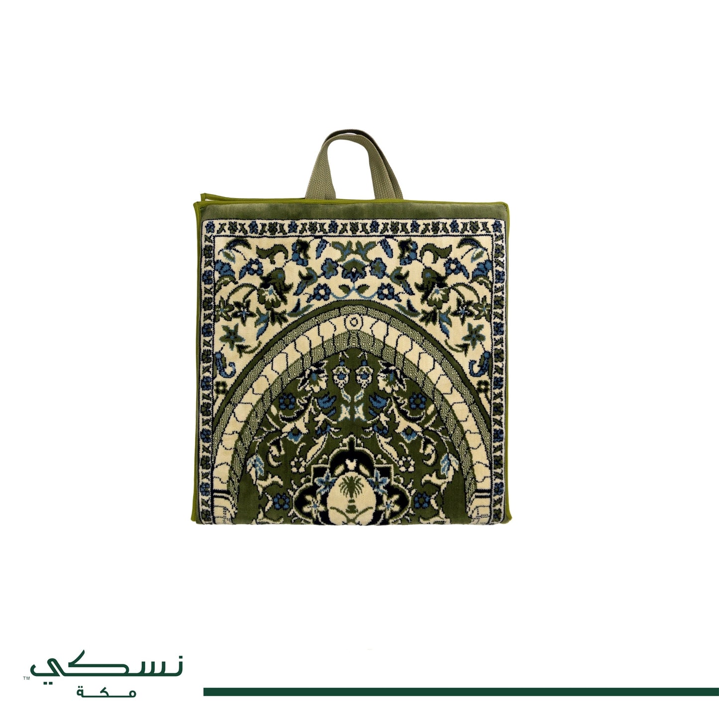 Al - Mihrab Foldable Prayer Mat (3 in 1) with Backrest - Nusuki SA