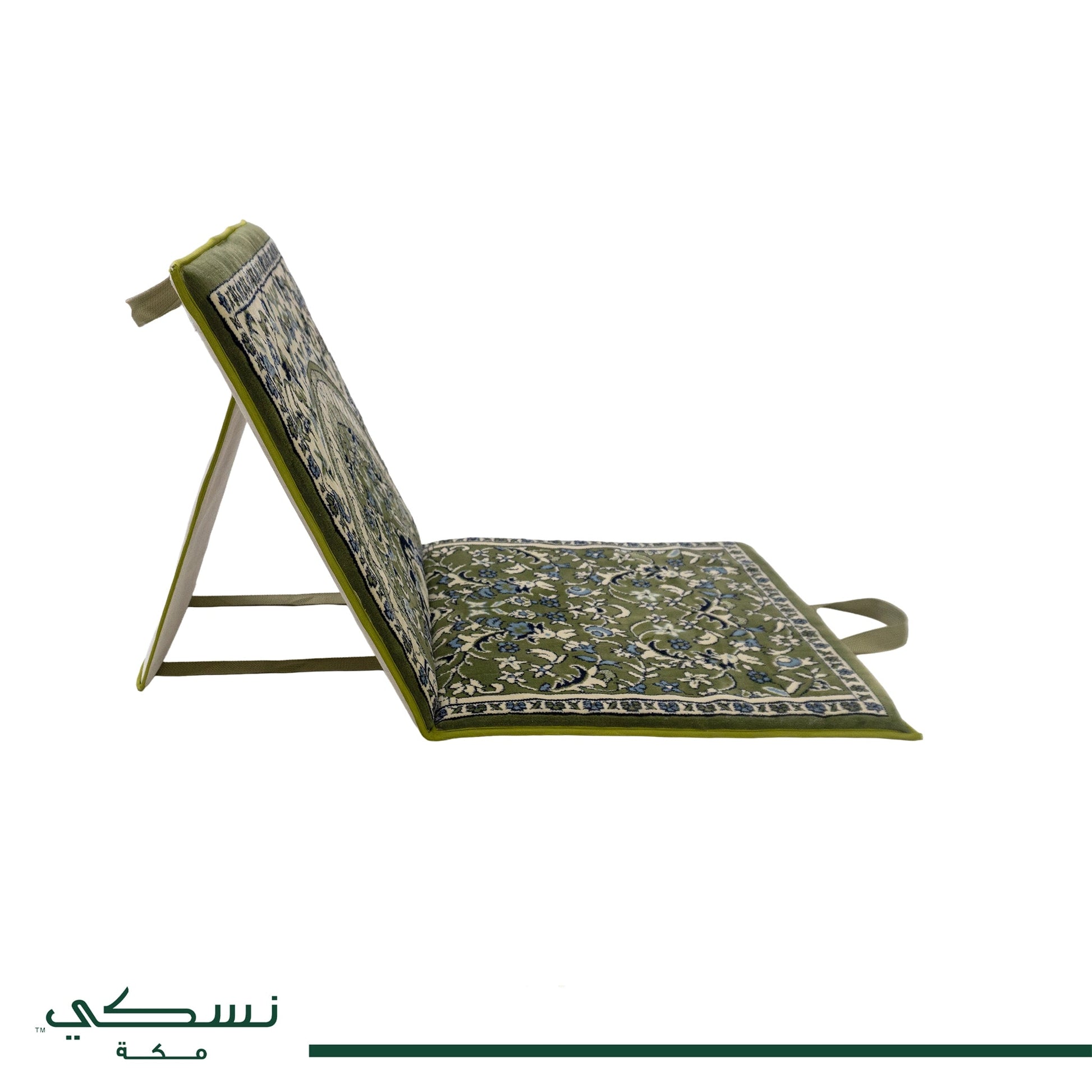 Al - Mihrab Foldable Prayer Mat (3 in 1) with Backrest - Nusuki SA