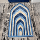Al Noor Padded Prayer Mat Arched Blue with Handbag - Nusuki Saudi Arabia