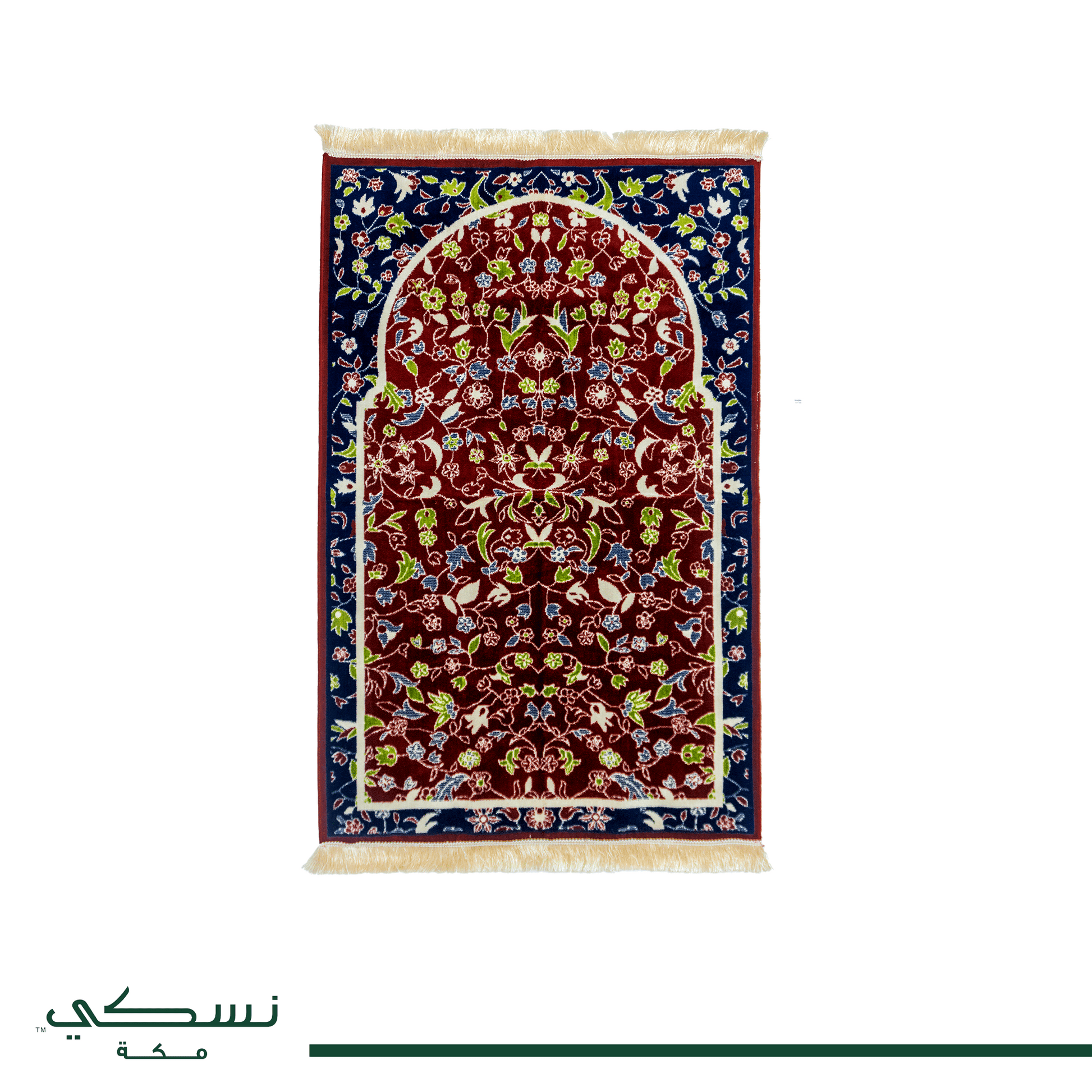 Al Rawda Prayer mat Red With Handbag - Nusuki SA