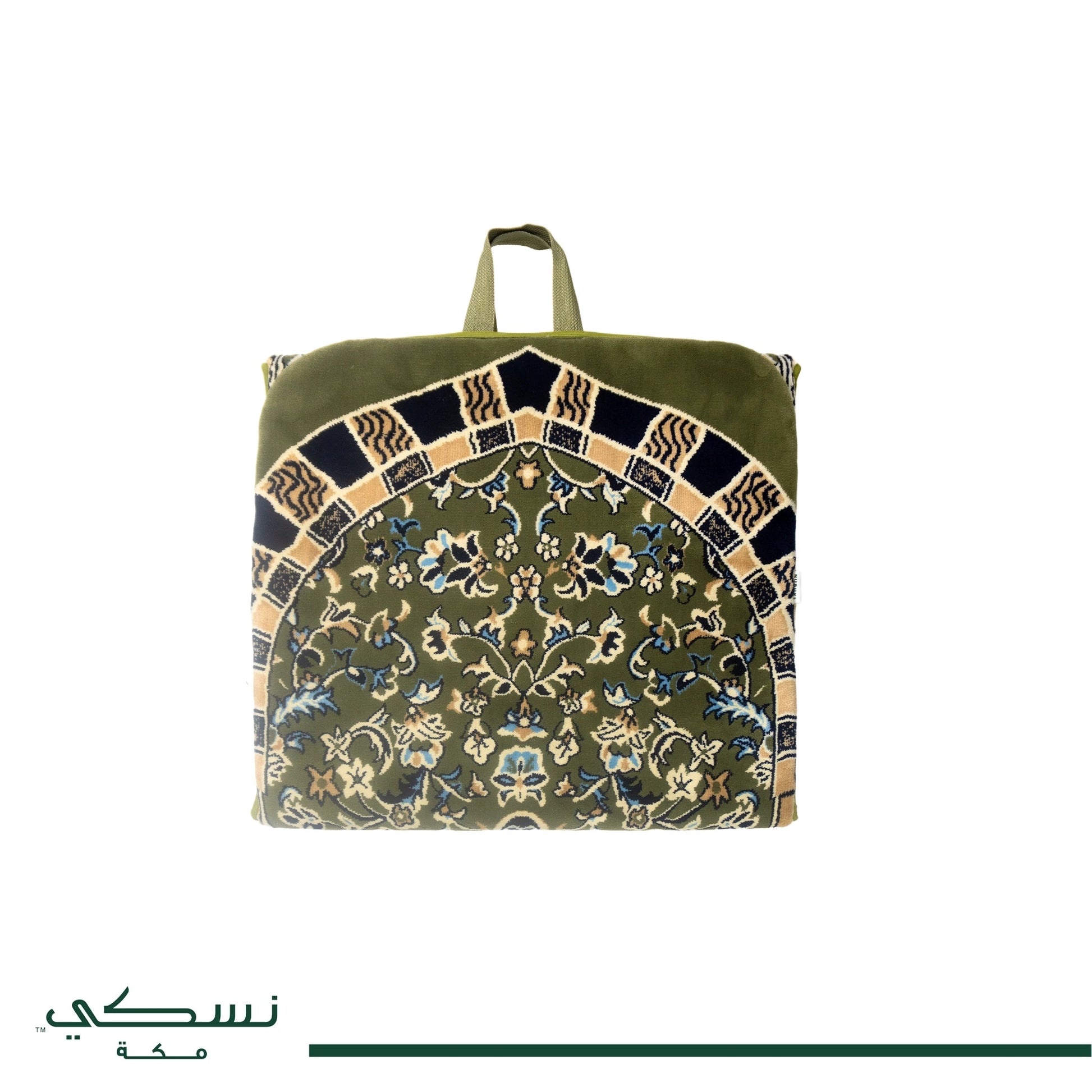 Al - Rawda Premium Foldable Prayer Mat (3 in 1) with Backrest - Nusuki SA