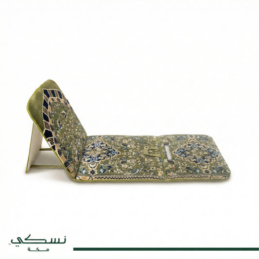 Al - Rawda Premium Foldable Prayer Mat (3 in 1) with Backrest - Nusuki SA