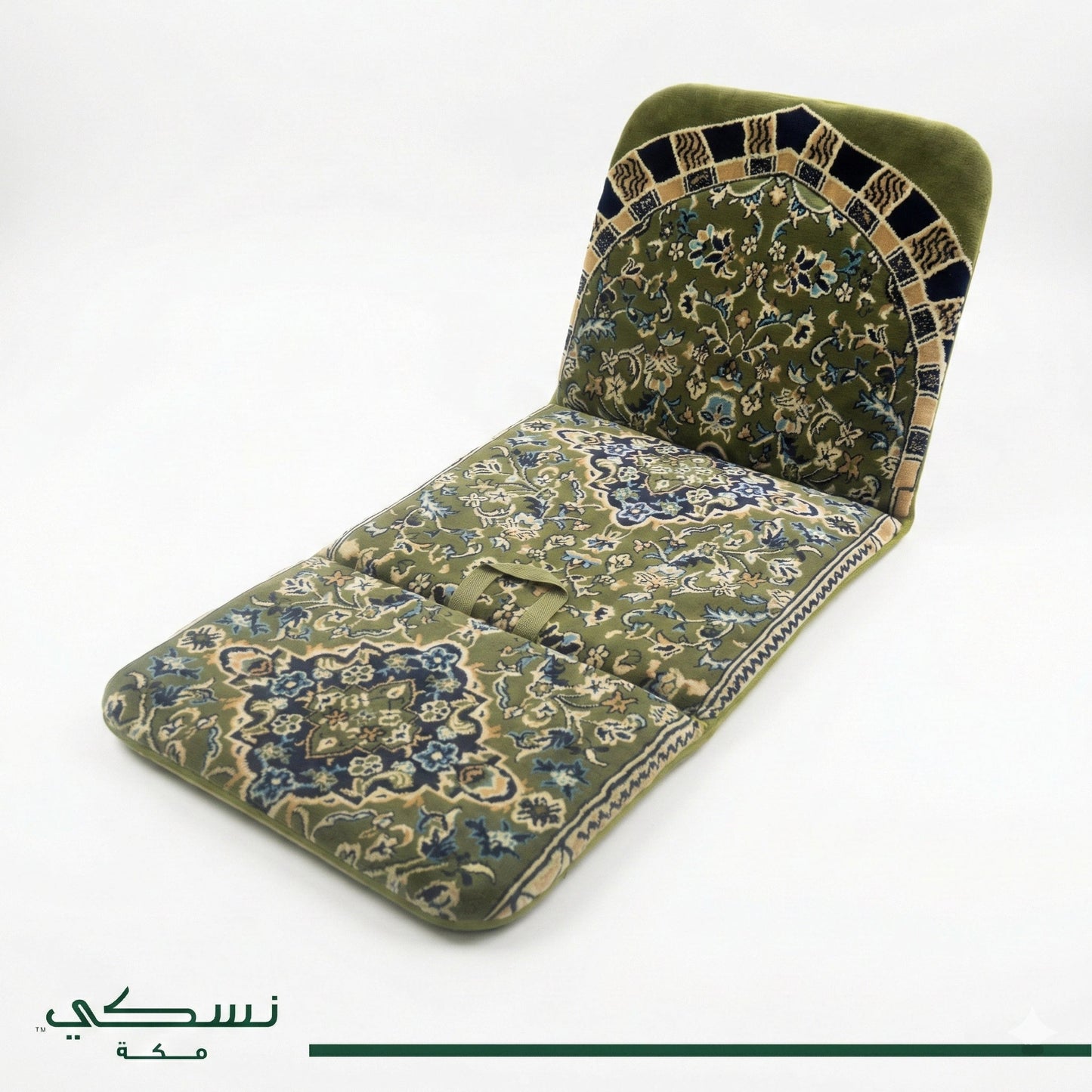 Al - Rawda Premium Foldable Prayer Mat (3 in 1) with Backrest - Nusuki SA