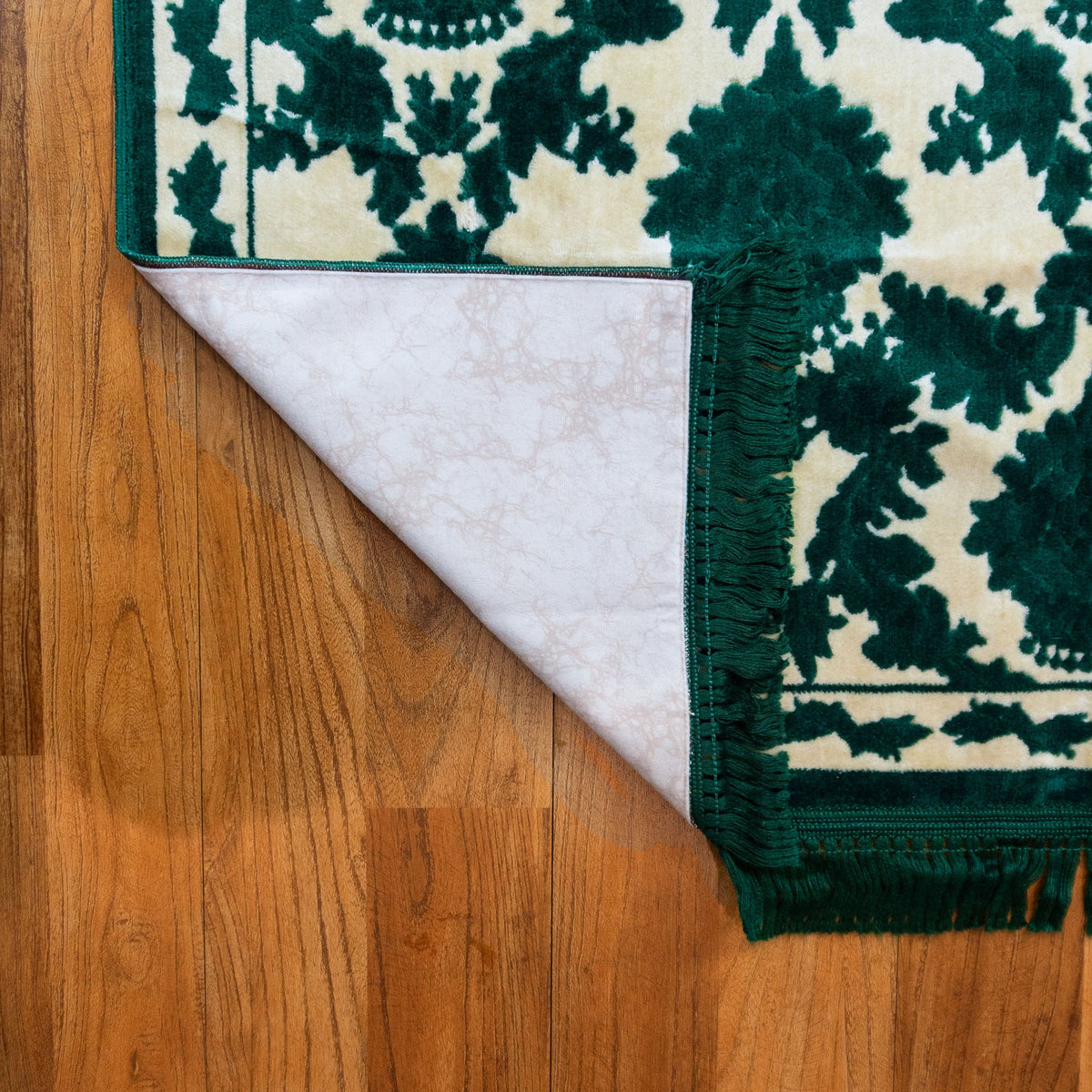 Al Turath Padded Prayer Mat Green with Handbag - Nusuki Saudi Arabia