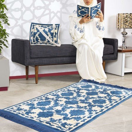 Al Turath Prayer Set - Petroleum Blue - Nusuki SA