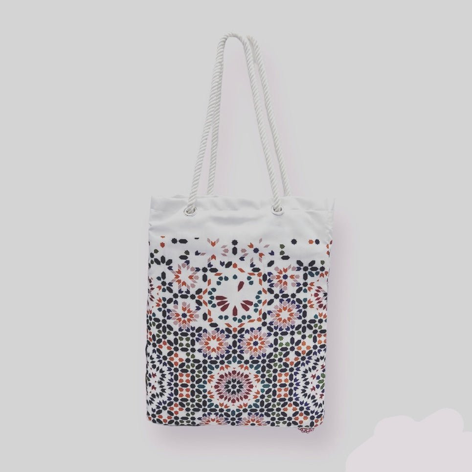 Arabesque Padded Prayer Mat with HandBag - Nusuki SA