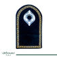 Black Stone Padded Prayer Mat Arched with Hand Bag - Nusuki Saudi Arabia