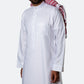Classic Cotton Thobe White Button - Nusuki SA
