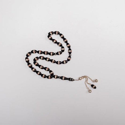 Dotted Coral Prayer Beads with Silver - Nusuki SA