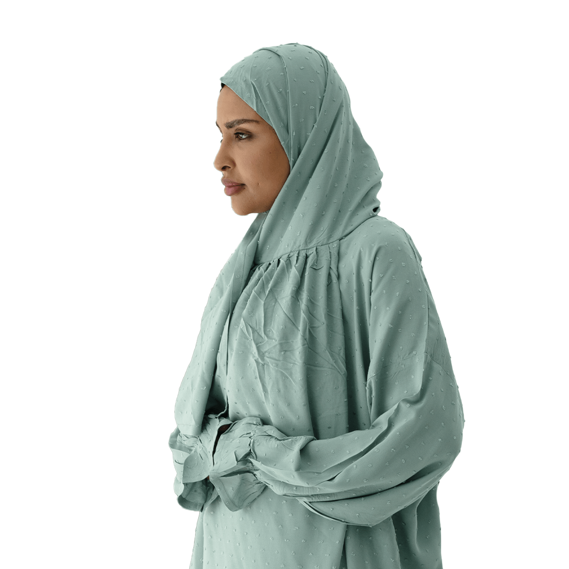 Dotted Prayer Dress Blue - Nusuki SA