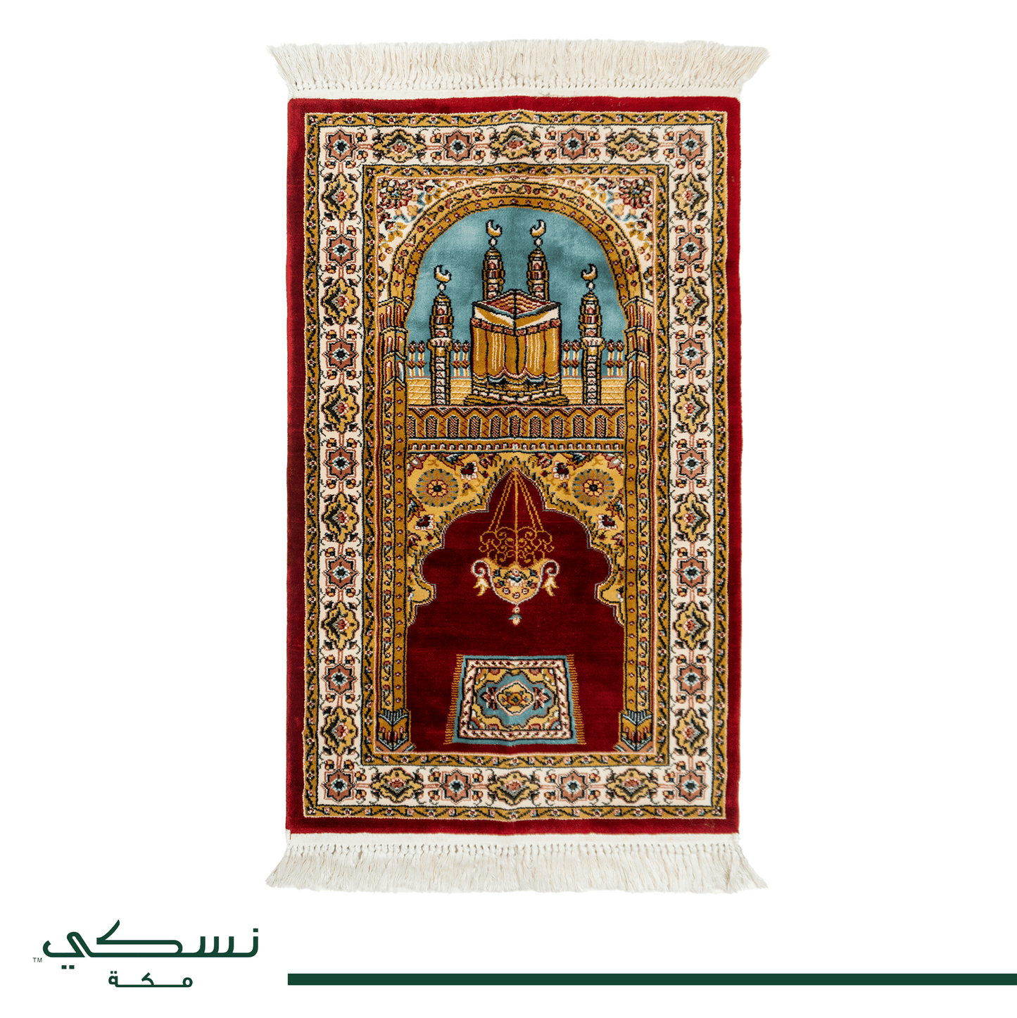 Ebadaty Premium Prayer Mat Red with Handbag - (L - XL) - Nusuki SA