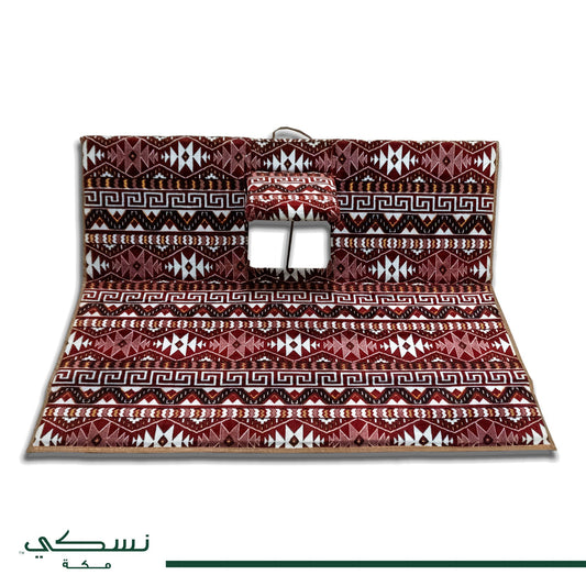 Floor Mattress With Backrest and arm rest For Trips And Camping Red 2 - Nusuki SA