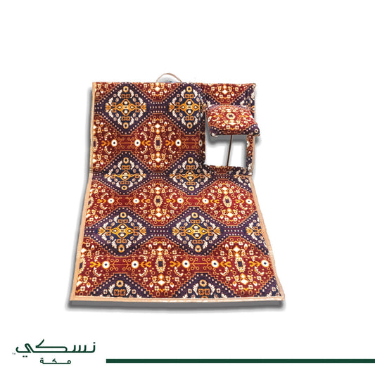 Floor Mattress With Backrest and arm rest For Trips And Camping Red - Nusuki SA