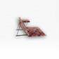 Floor Mattress With Backrest and arm rest For Trips And Camping Red - Nusuki SA