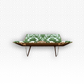 Floor Mattress With Backrest For Trips And Camping Green - Nusuki SA