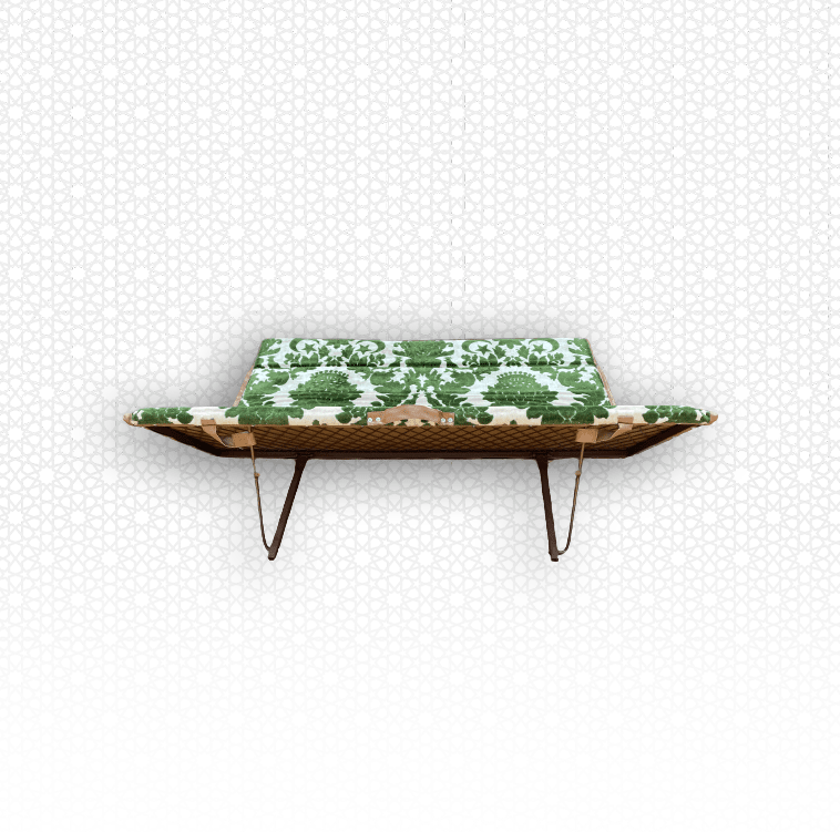 Floor Mattress With Backrest For Trips And Camping Green - Nusuki SA