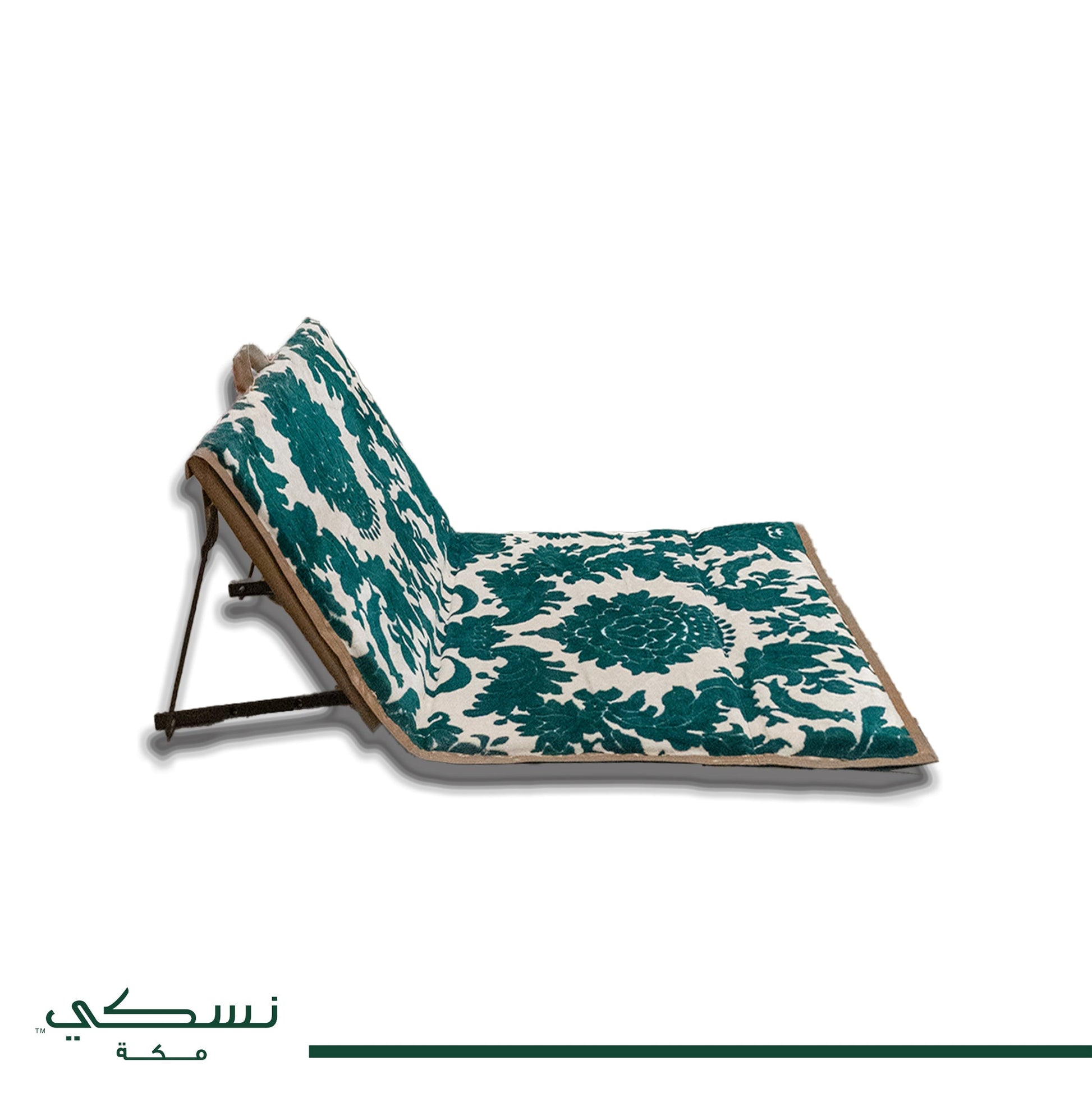 Floor Mattress With Backrest For Trips And Camping Green - Nusuki SA