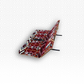 Floor Mattress With Backrest For Trips And Camping Red 2 - Nusuki SA