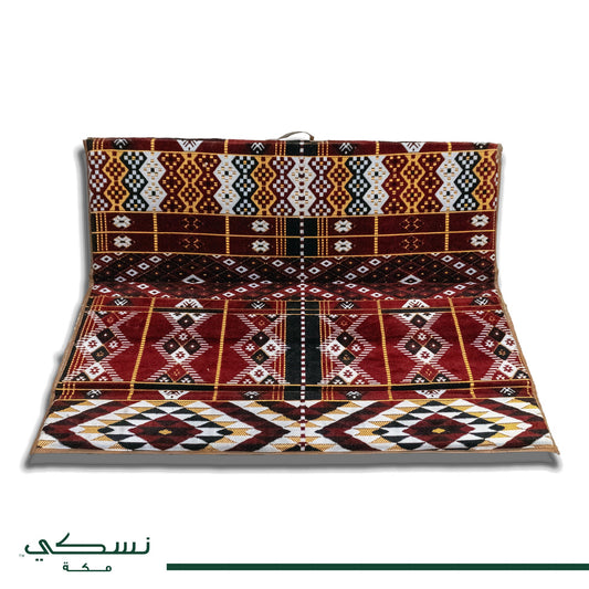 Floor Mattress With Backrest For Trips And Camping Red 2 - Nusuki SA