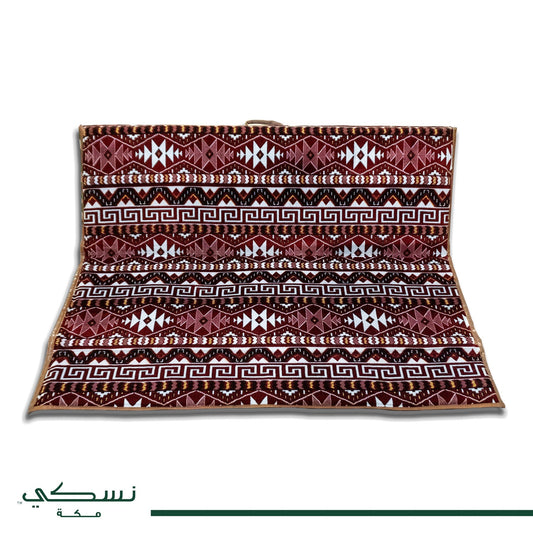 Floor Mattress With Backrest For Trips And Camping Red 3 - Nusuki SA