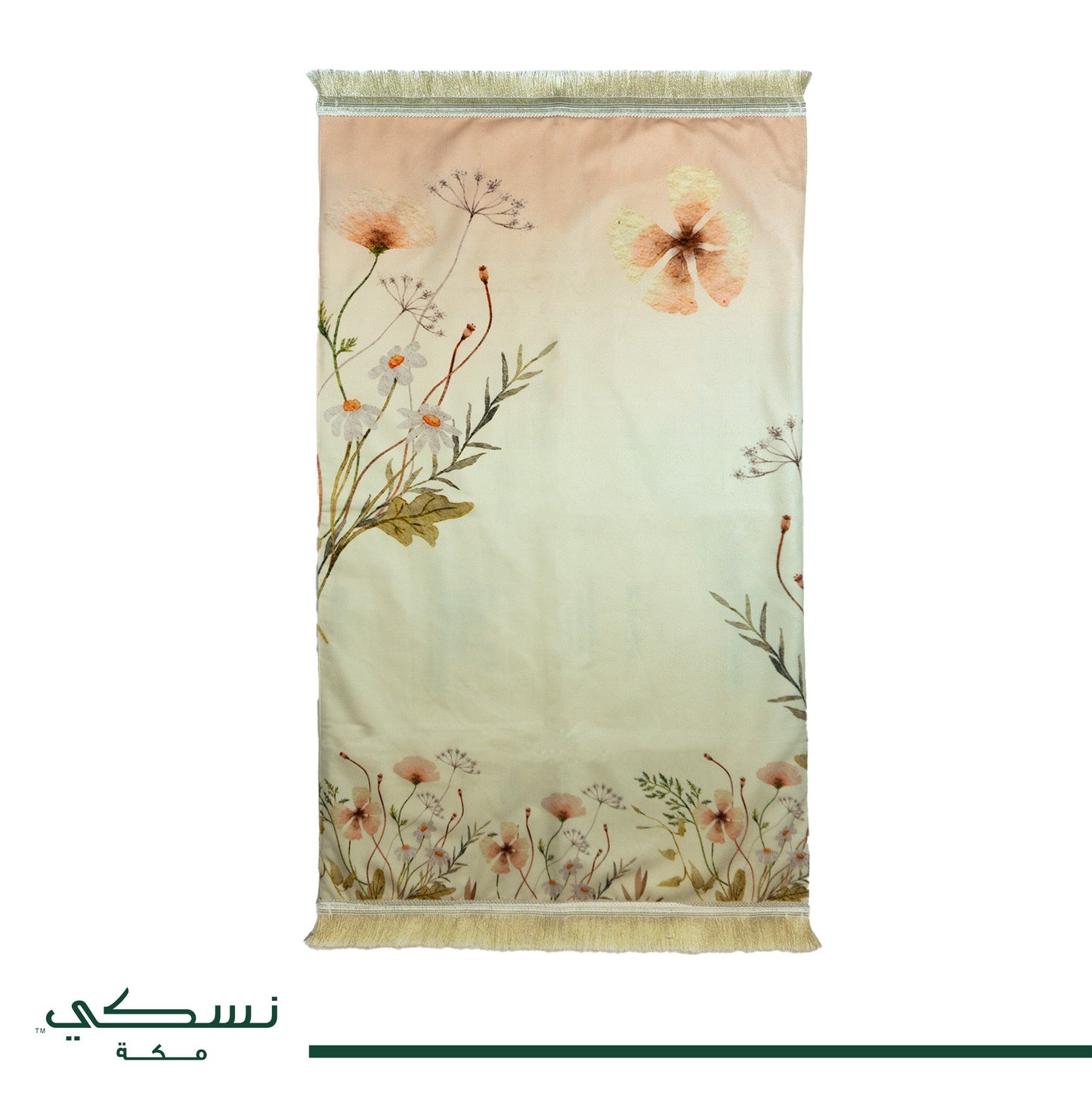 Flower Padded Prayer Mat with HandBag - Nusuki SA