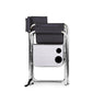 Foldable Chair with Side Table Black - Nusuki SA