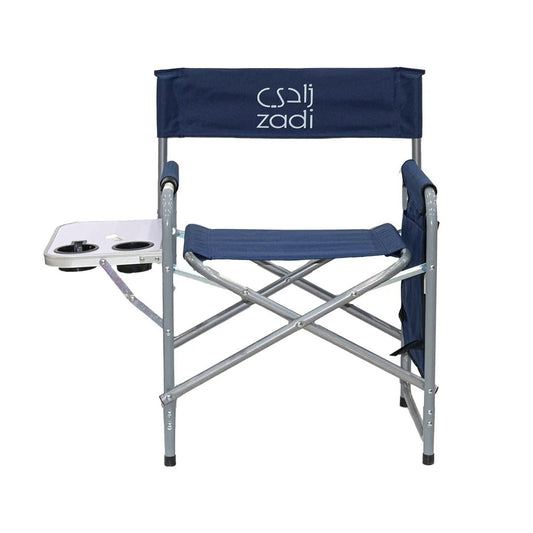 Foldable Chair with Side Table Blue - Nusuki SA