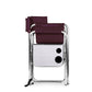 Foldable Chair with Side Table Maroon - Nusuki SA
