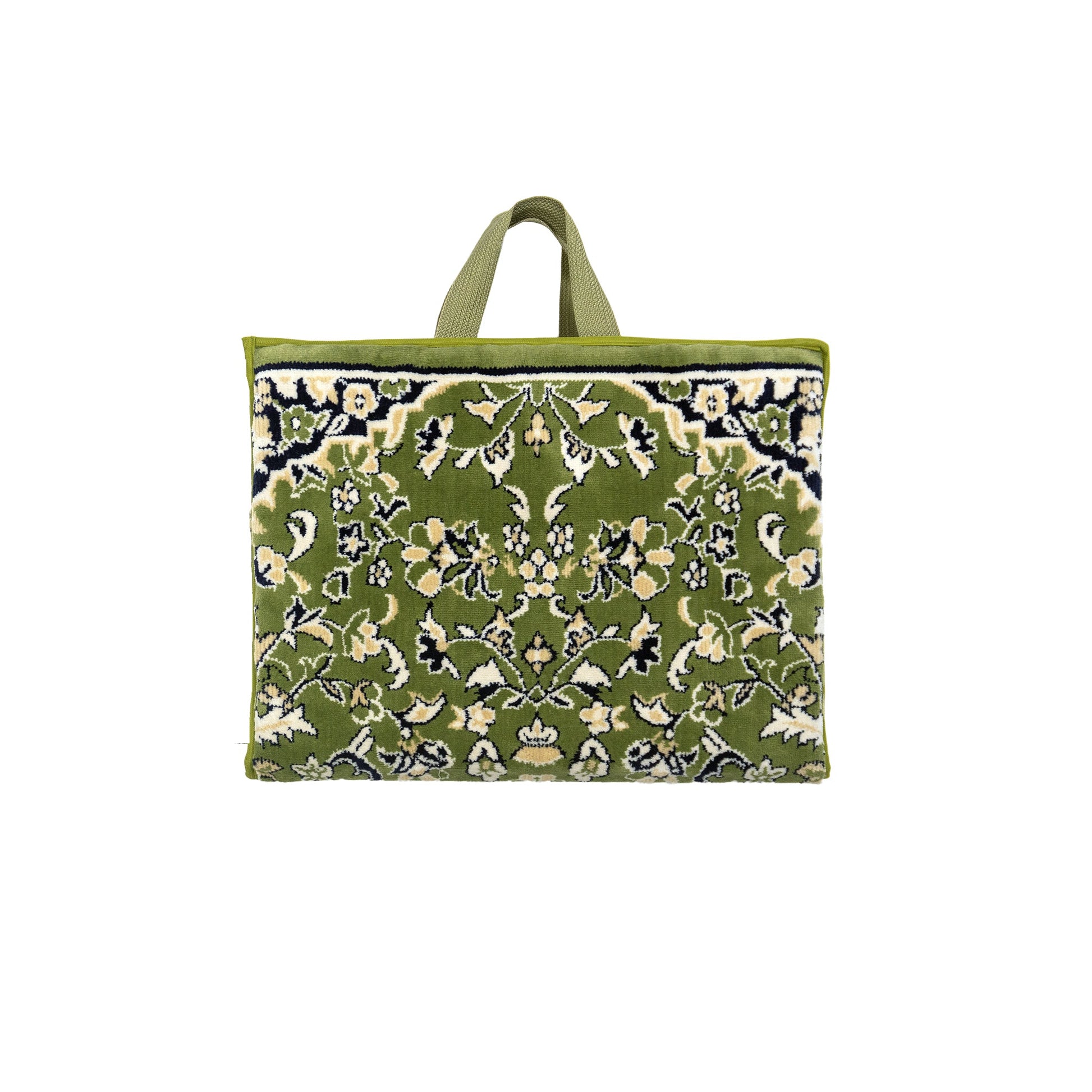 Foldable Prayer Mat Rawdat Al Haramain Green (M) - Nusuki SA