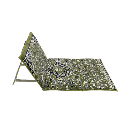 Foldable Prayer Mat Rawdat Al Haramain Green (M) - Nusuki SA