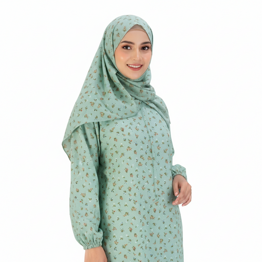 Prayer Dress for girls - mochajar Green