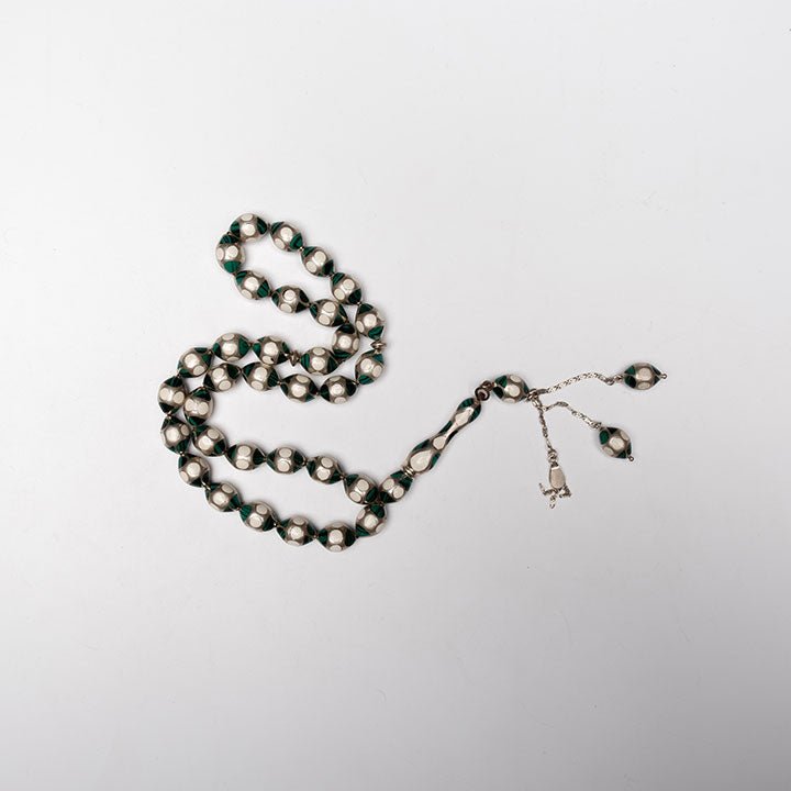 Green Amazonite with Silver Prayer Beads - Nusuki SA