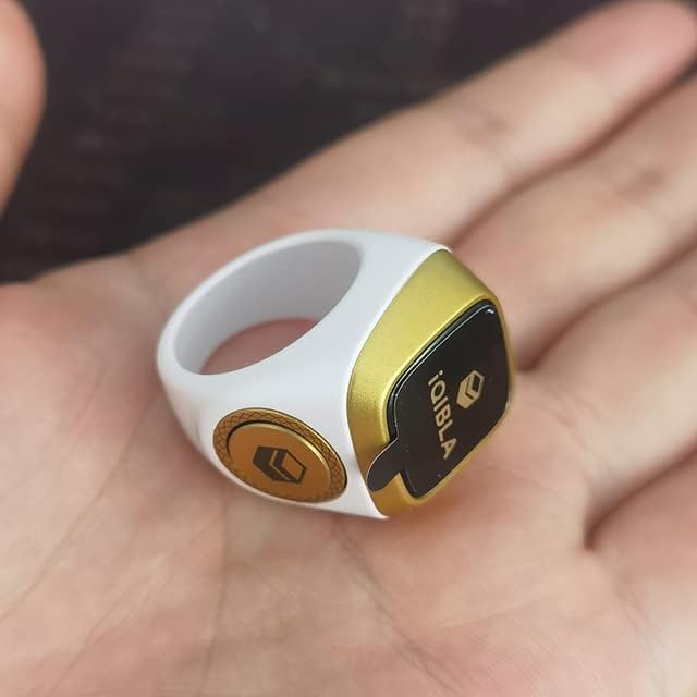 Iqibla Smart Tasbih Zikr Ring plastic White - Nusuki SA