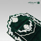 Minwal Modern Padded Prayer Mat Arched Green with Handbag - Nusuki Saudi Arabia