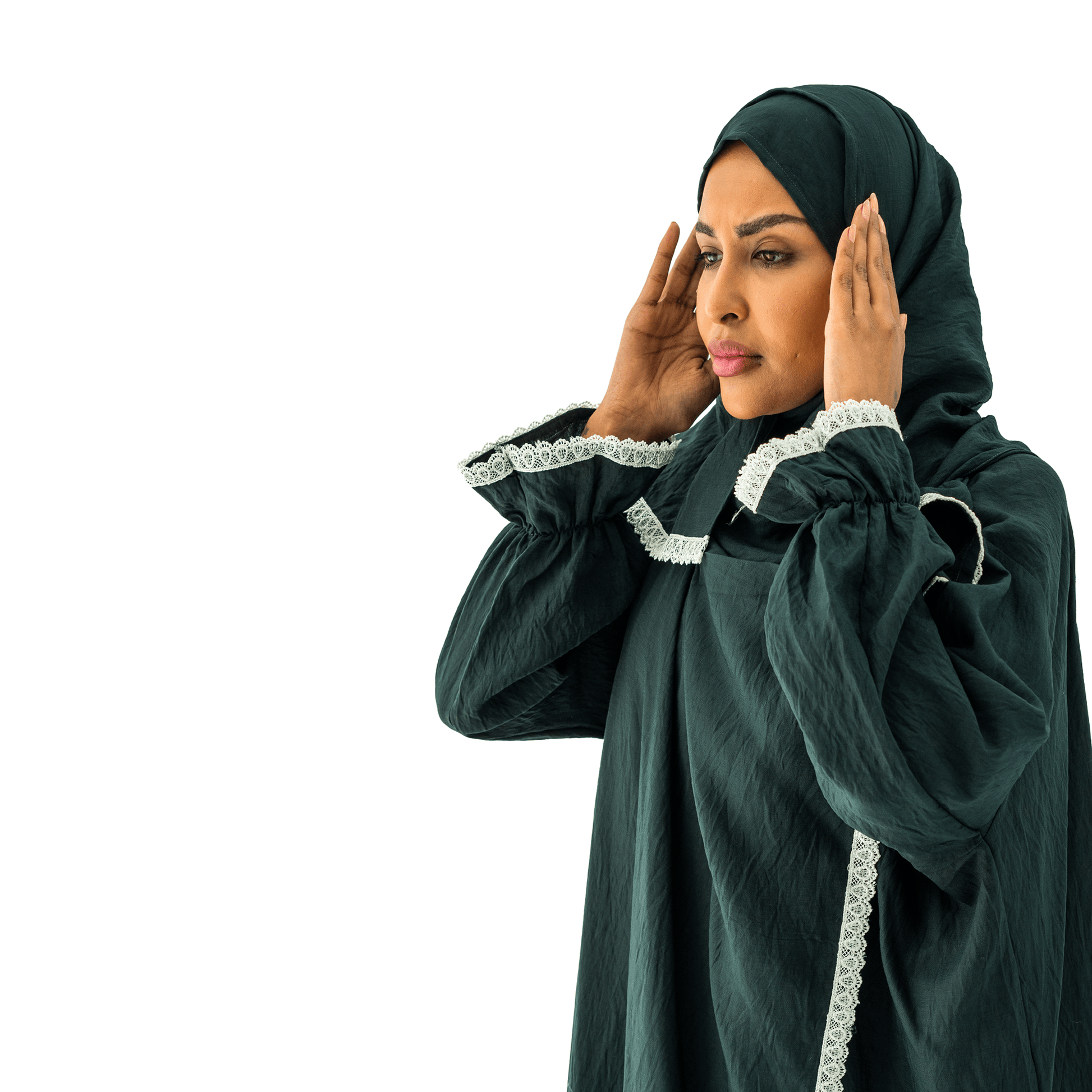 Open Prayer Dress Green - Nusuki SA