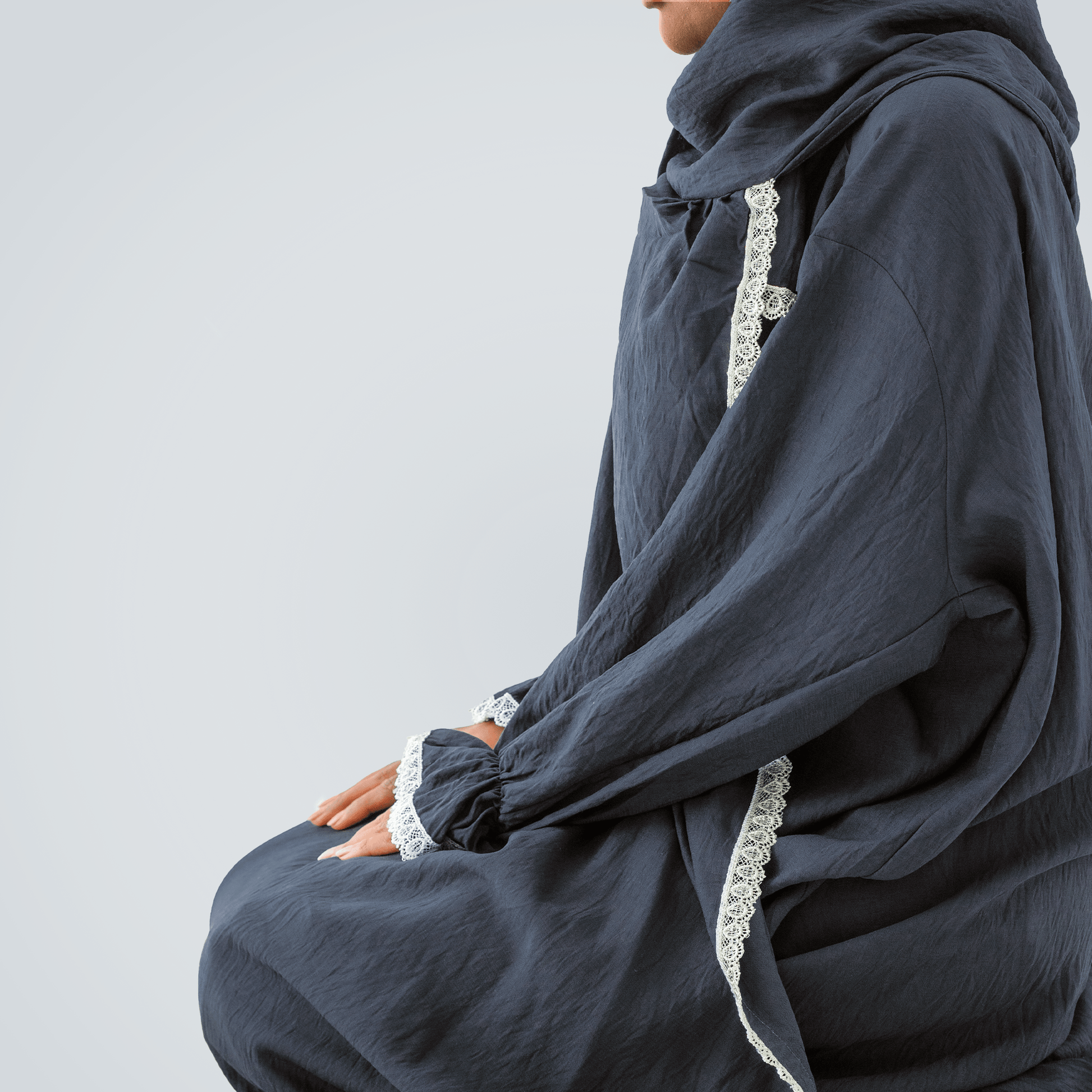 Open Prayer Dress Grey - Nusuki SA